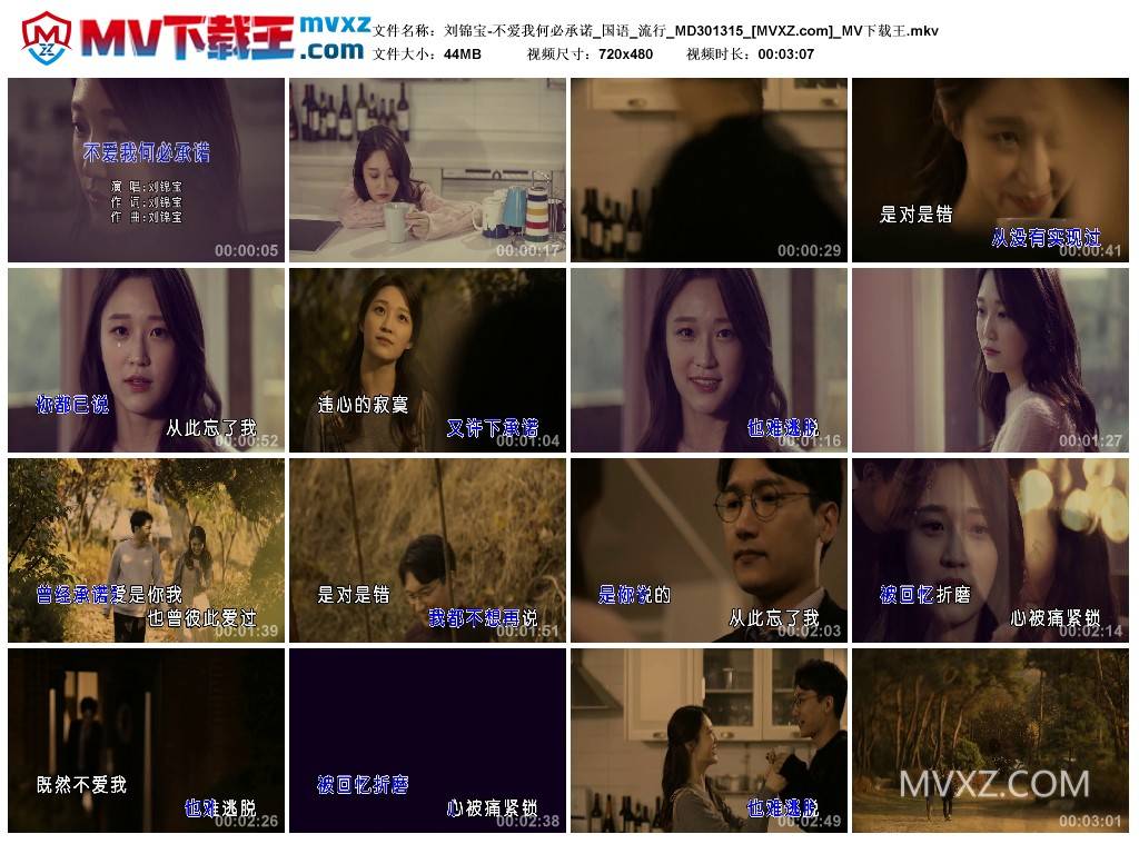 刘锦宝-不爱我何必承诺_国语_流行_MD301315